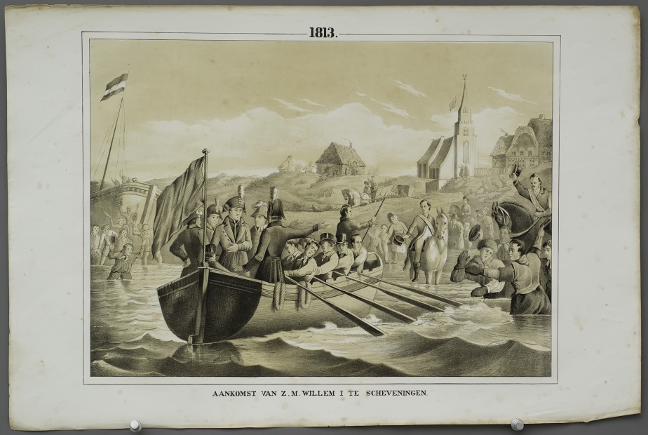 Arrival of H.M. William I at Scheveningen (1813)