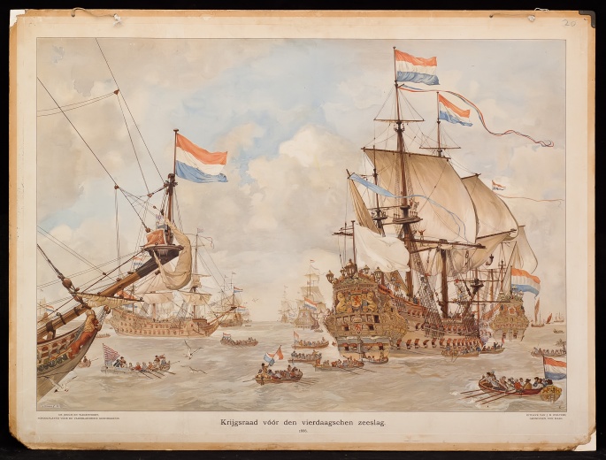 Krijgsraad vóór de vierdaagschen zeeslag, 1666.
