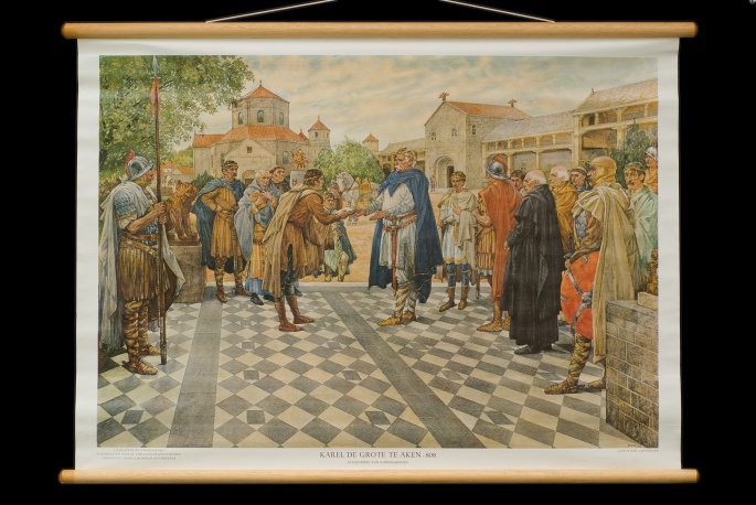 Karel de Grote te Aken, 808. Uitzending van koningsboden. 