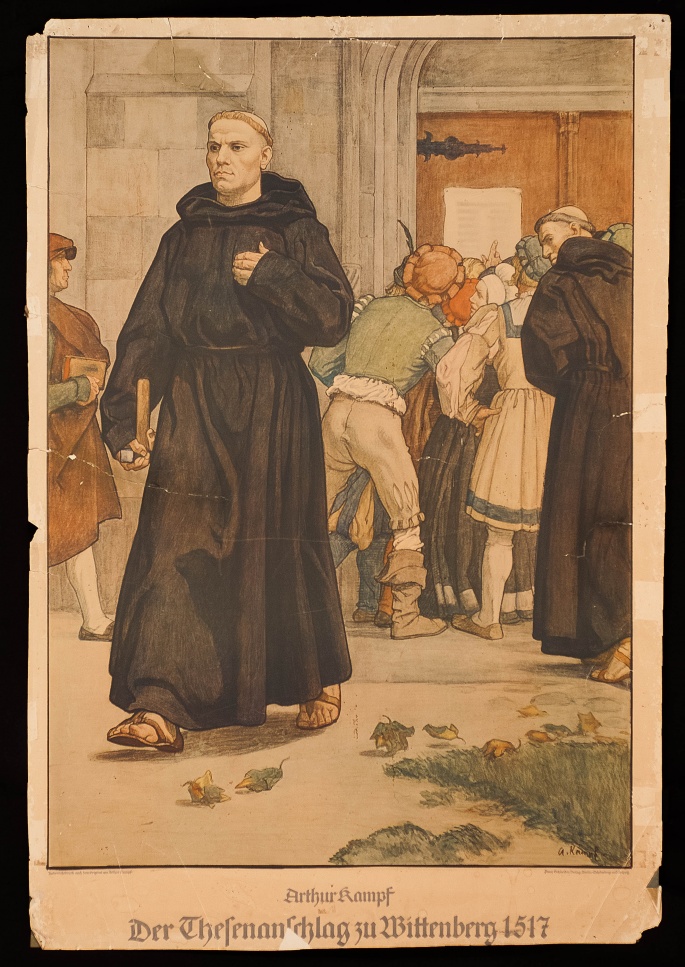 Luther´s posting of his theses in Wittenberg