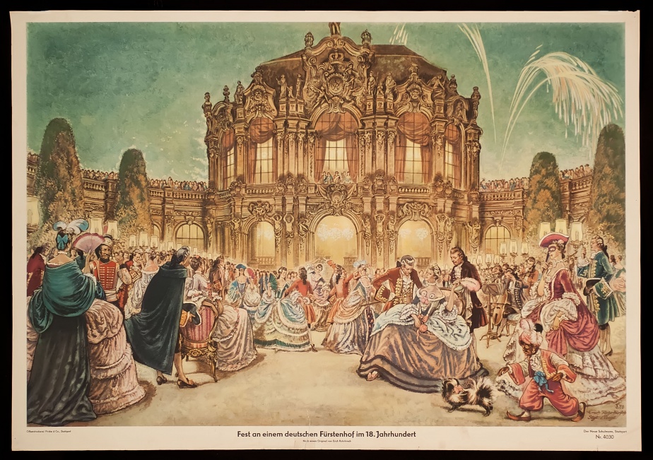 Celebration at a German princely court in the 18th century
