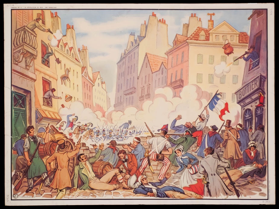 The French Revolution of 1830: a barrcade