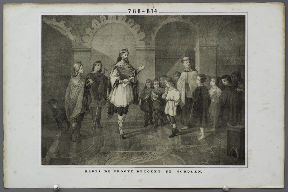 Charlemagne visits schools (768 – 814)